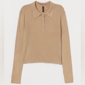 H&M Women’s Ribbed Collar Shirt